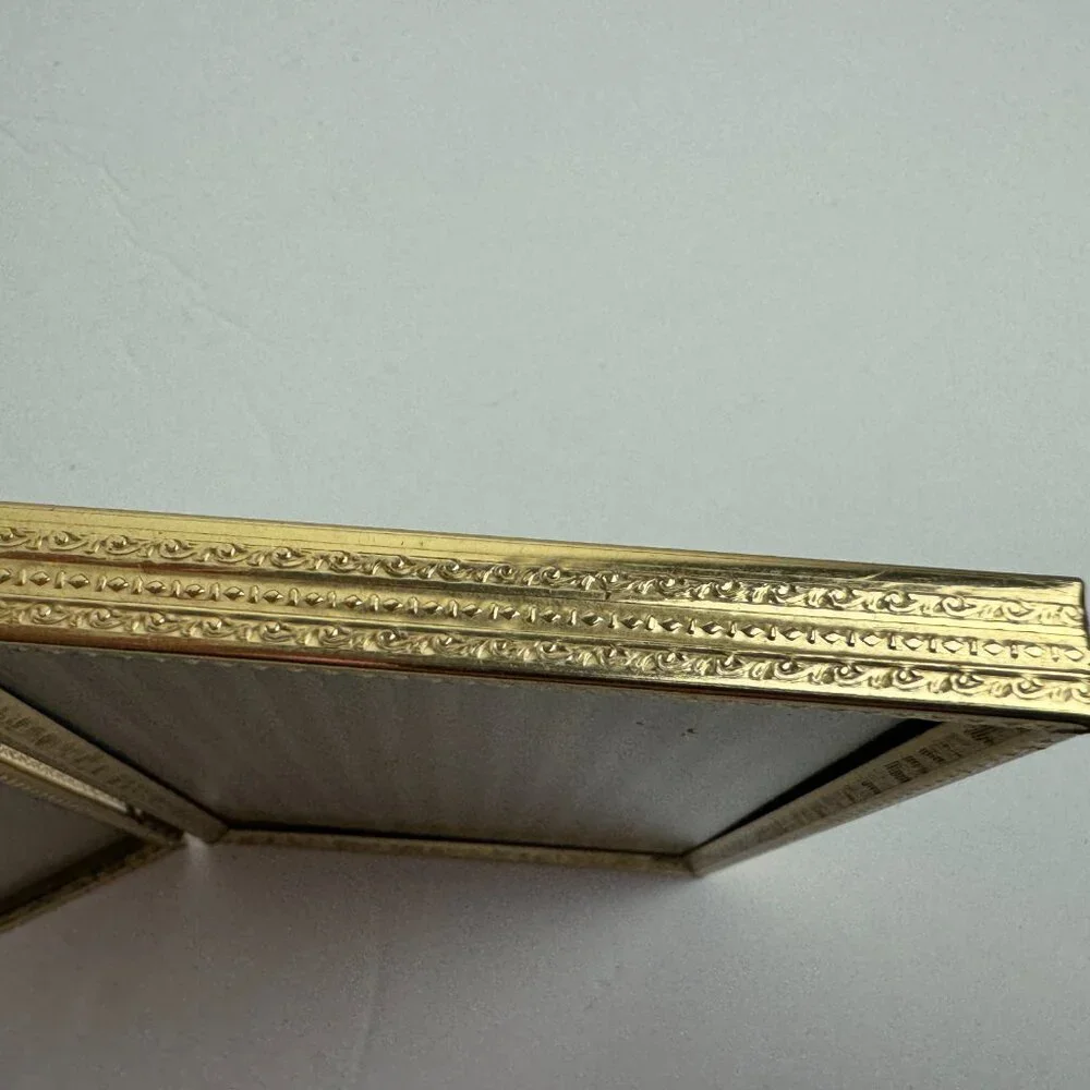 Vintage Double Gold Filigree Picture Frame #1